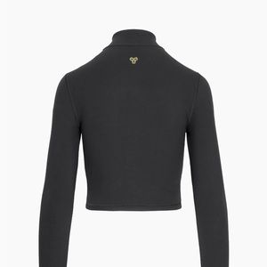 tna aritzia black butter limit zip long sleeve